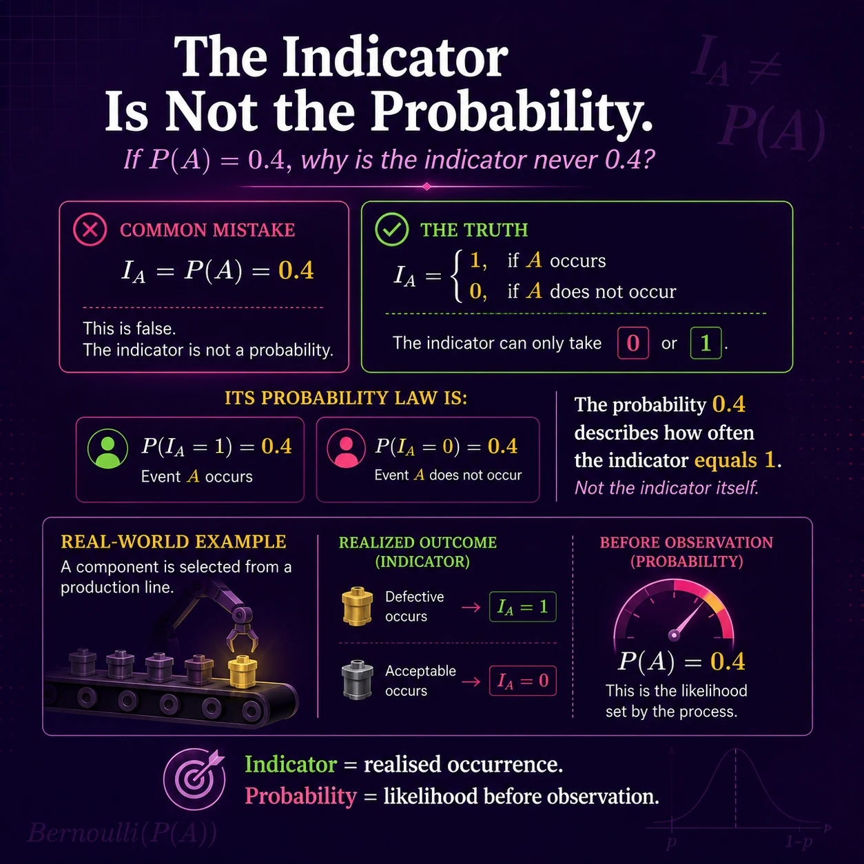 Indicators Vs Probabilities: Step 2