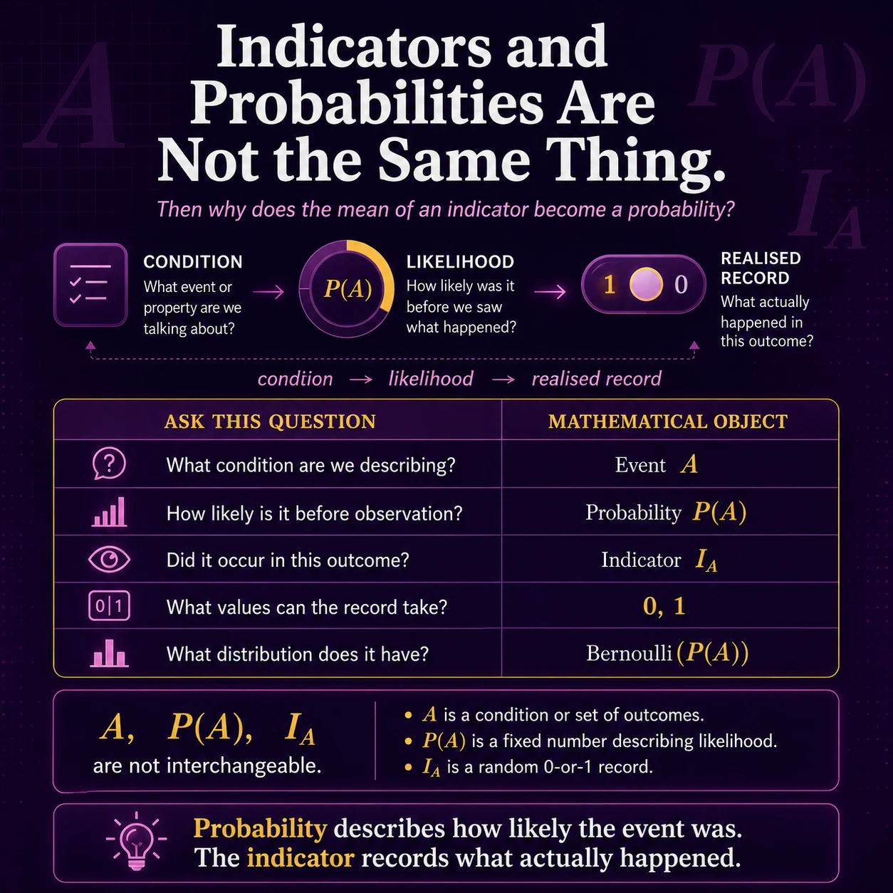 Indicators Vs Probabilities: Step 10