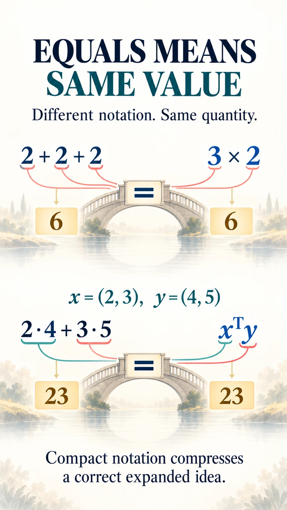 Equals Sign and Compact Notation