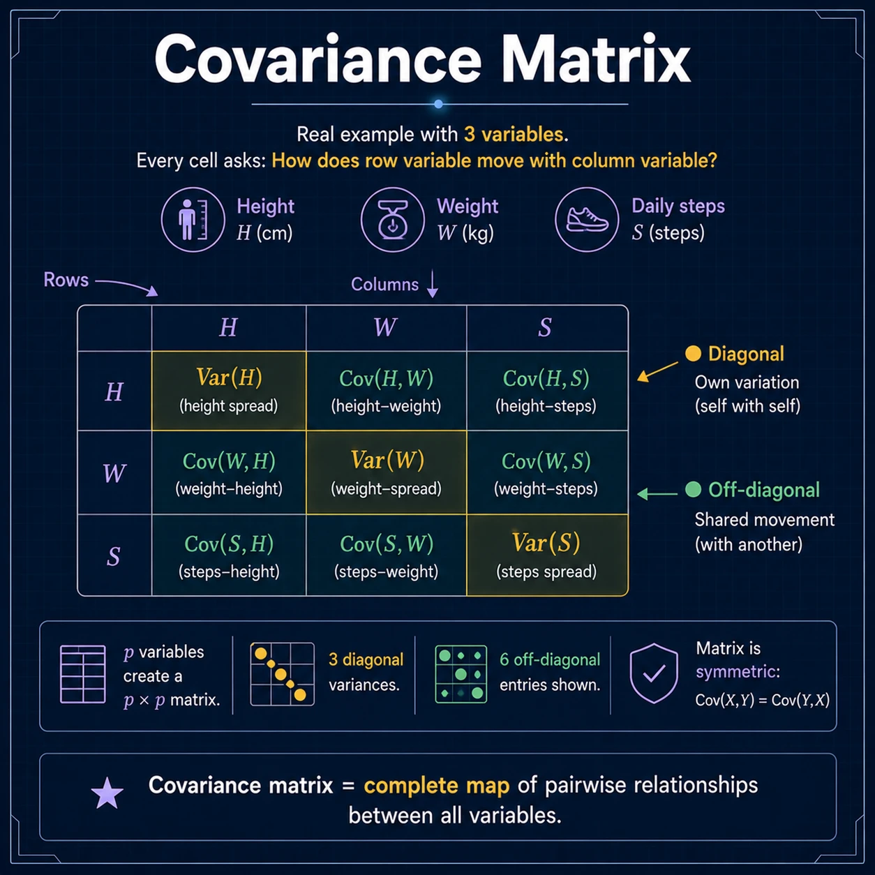 Covariance Into Matrix: Step 8