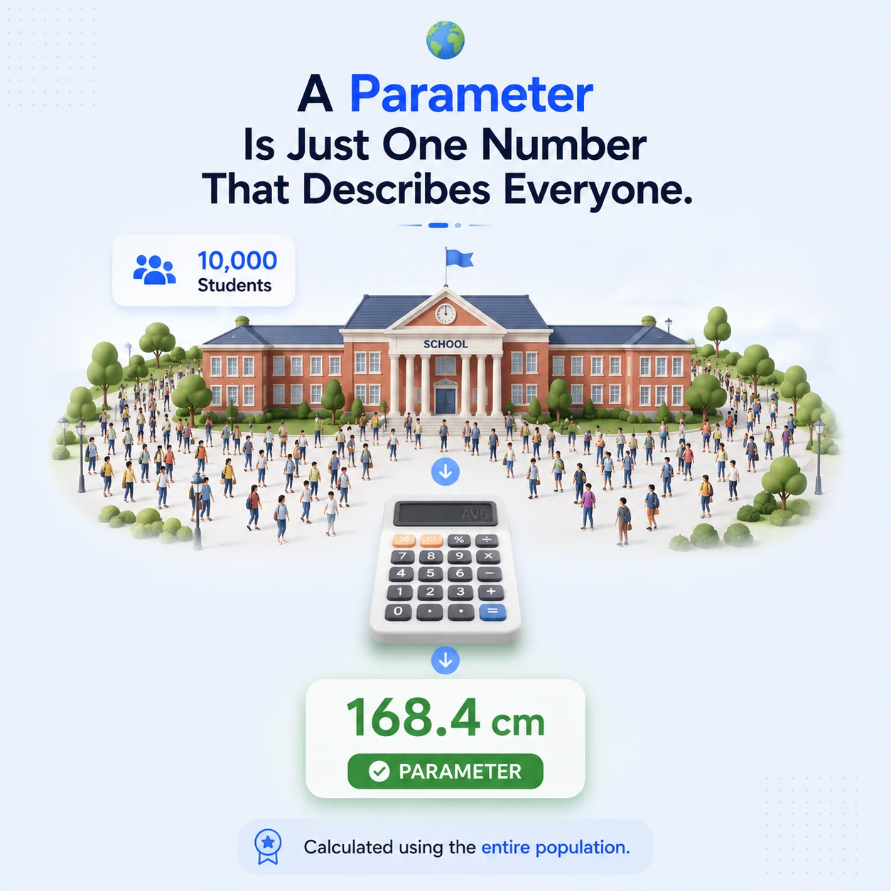 Parameter Vs Variable Vs Statistic: Step 6